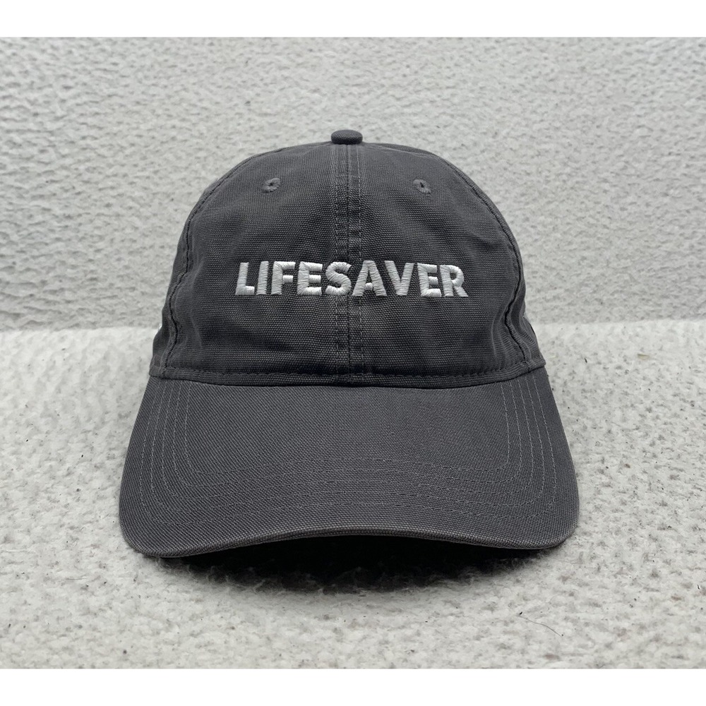 Carhartt Baseball Hat Mens Blood Connection Lifesaver TBC Gray Strapback OSFM